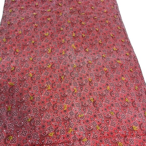 Vintage Handmade Crazy Quilt Patchwork Throw Mixed Fabrics Embroidered 1950s–70s - Picture 11 of 14